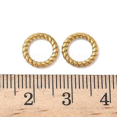 304 Stainless Steel Twisted Ring Linking Rings STAS-L300-005C-G-1