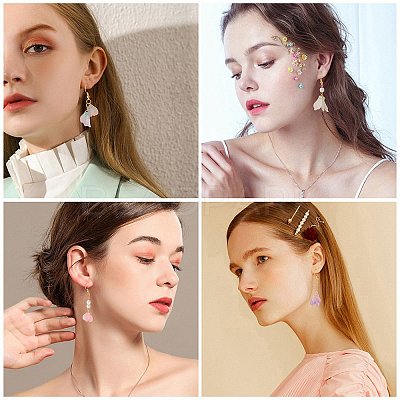 DIY Petal Theme Earring Making Kits DIY-SC0001-26-1