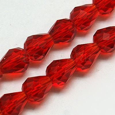 Glass Beads Strands EGLA-E010-8x12mm-08-1