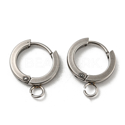 Tarnish Resistant 201 Stainless Steel Huggie Hoop Earrings Findings STAS-A167-01F-P-1