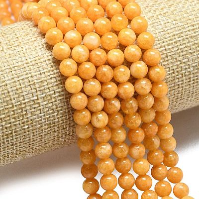 Natural Malaysia Jade Beads Strands G-L645-A01-6mm-10-1