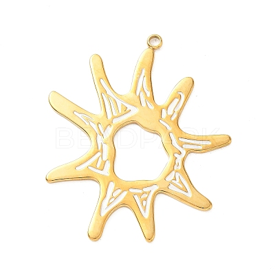 304 Stainless Steel Big Pendants STAS-C144-01C-G-1