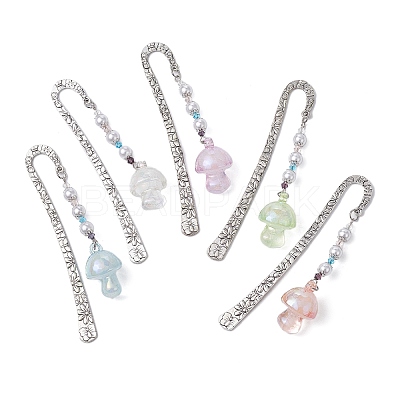Alloy Hook Bookmarks AJEW-JK00256-S-1