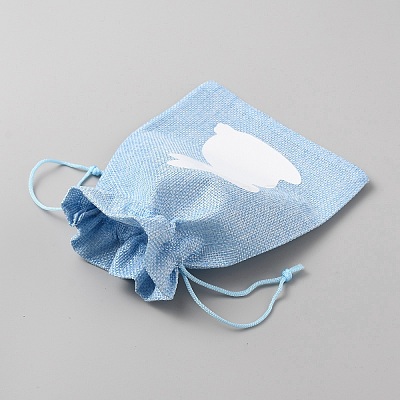 Easter Cloth Storage Pouches ABAG-WH0048-03B-03-1