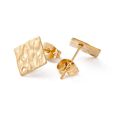 304 Stainless Steel Stud Earring Findings STAS-G270-02G-07-1