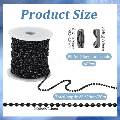 Electrophoresis Soldered Iron Ball Bead Chains CH-SP0001-06-1