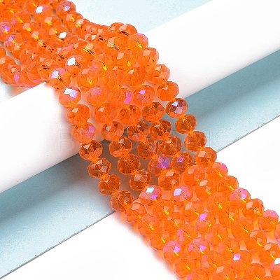 Electroplate Glass Beads Strands X1-EGLA-A034-T8mm-L07-1