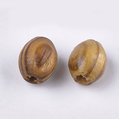 Pine Natural Wood Beads X-WOOD-S053-10-1