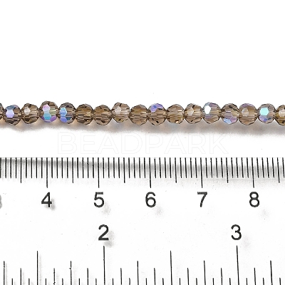 Electroplate Transparent Glass Beads Strands EGLA-A035-T4mm-L16-1