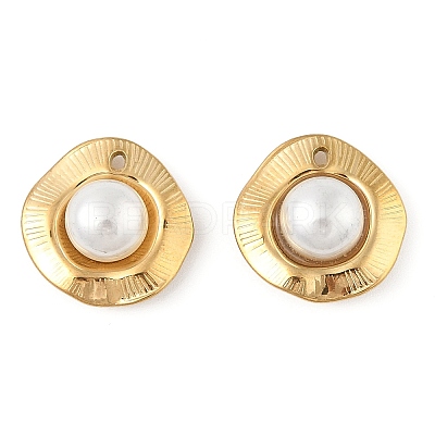 ABS Imitation Pearls Beads Pendants STAS-P380-70G-1