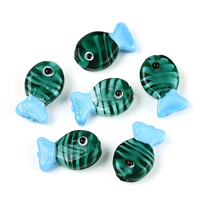 Handmade Lampwork Beads Strands LAMP-N021-41-A09-1