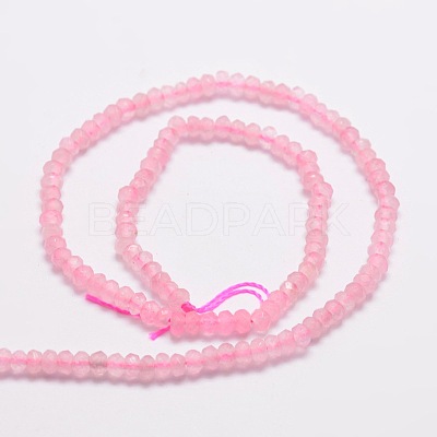 Dyed Natural Malaysia Jade Rondelle Beads Strands G-E316-2x4mm-32-1
