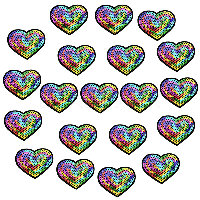 20Pcs Computerized Embroidery Cloth Iron on/Sew on Patches PATC-CY0001-26B-1