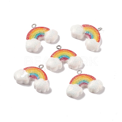 Opaque Resin Pendants RESI-G040-D03-B-1