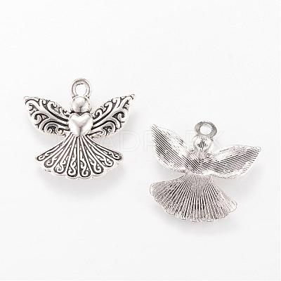 Tibetan Style Alloy Pendants TIBEP-Q063-94AS-RS-1