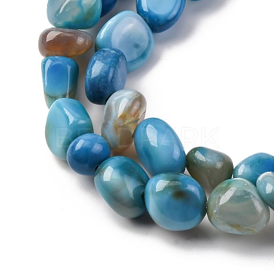 Natural Agate Beads Strands G-RM241227-03-1