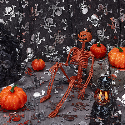 Halloween Polyester Mesh Fabric AJEW-WH0314-852D-1
