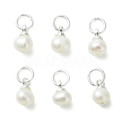 Natural Cultured Freshwater Pearl Pendants PALLOY-JF05298-01-1
