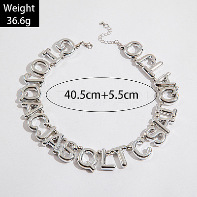 Alloy & CCB Plastic Beaded Necklaces FS-WG4655B-01-1