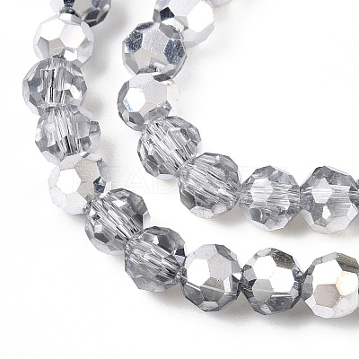 Transparent Electroplate Glass Beads Strands EGLA-A035-T4mm-M01-1