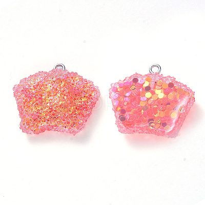 Epoxy Resin Pendants RESI-T044-09-1