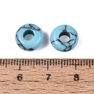 Synthetic Turquoise European Beads G-Q602-04H-1