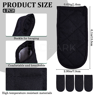 Polyester Resistant Pot Holder Sleeve Set AJEW-CP0008-62B-1