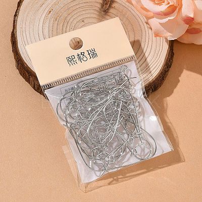 SHEGRACE Brass Kidney Ear Wire XGR0004P-43P-1