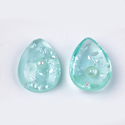 Translucent Resin Cabochons CRES-T014-18D-1