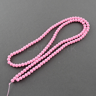 Painted Glass Beads Strands X-DGLA-S071-10mm-37-1