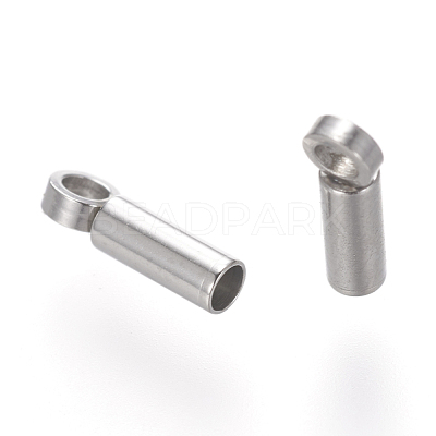 Tarnish Resistant 201 Stainless Steel Cord Ends STAS-P118-07-1