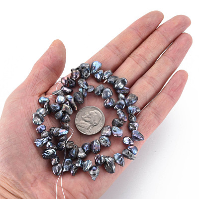 Natural Keshi Pearl Beads Strands PEAR-S021-013A-03-1