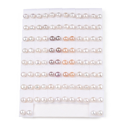 Natural Pearl Stud Earrings PEAR-N020-10A-1