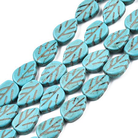 Gemstone Beads Strands TURQ-S240-14x10mm-2-1