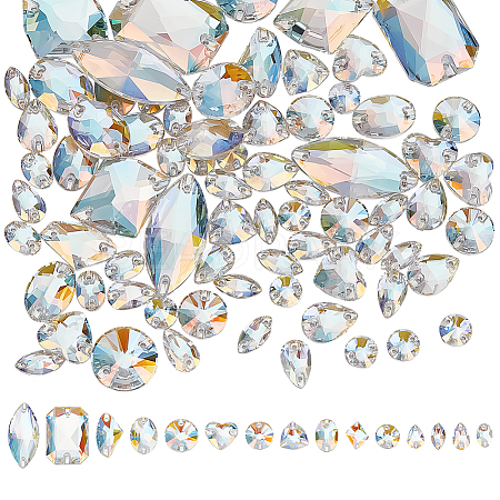 81Pcs 15 Styles Sew on Rhinestone GLAA-ME0001-03-1