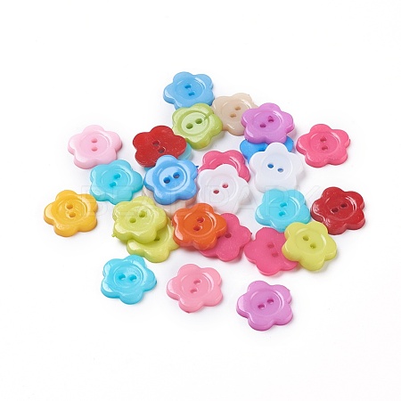 Acrylic Sewing Buttons for Costume Design BUTT-E074-B-M-1