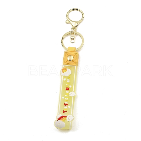 Cloud PVC Rope Keychains KEYC-B015-02LG-04-1