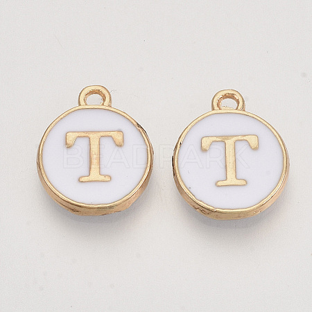 Golden Plated Alloy Charms LS-X-ENAM-S118-01T-1