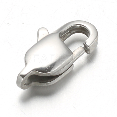 Tarnish Resistant 304 Stainless Steel Lobster Claw Clasps STAS-F094-05C-P-1