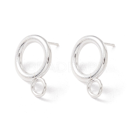 304 Stainless Steel Stud Earring Findings STAS-P308-02A-S-1