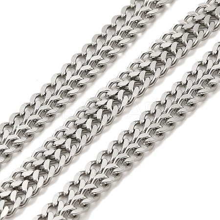 304 Stainless Steel Curb Chains CHS-C013-01C-P-1