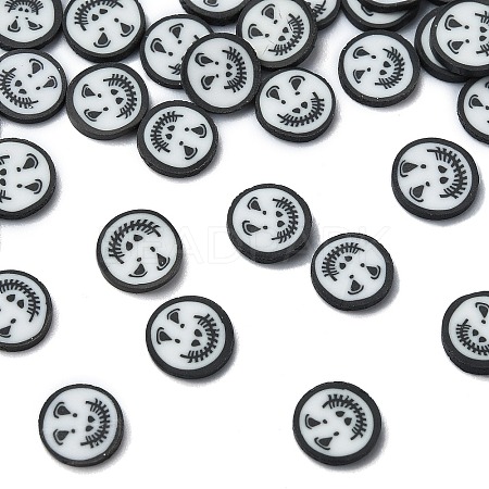 Halloween Theme Handmade Polymer Clay Cabochons CLAY-M005-15-1