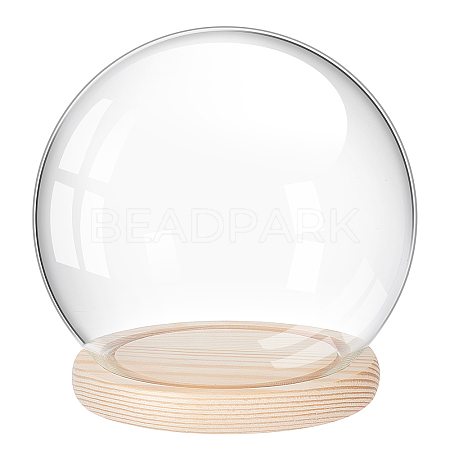 Round Glass Dome Cover AJEW-WH0518-35-1