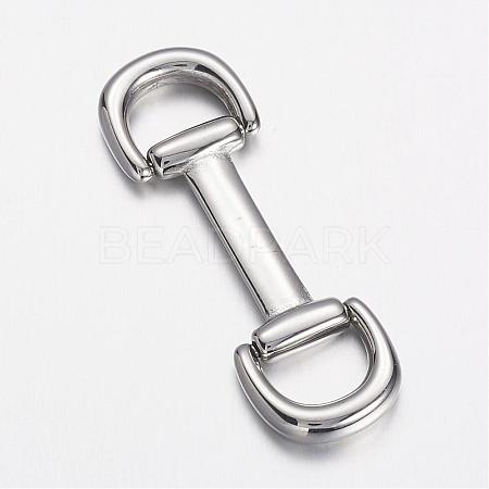 304 Stainless Steel Clasps STAS-D166-101P-1