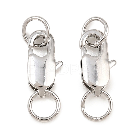 Brass Lobster Claw Clasps KK-CBAA0F5-01P-1