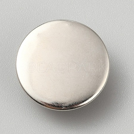 1-Hole Alloy Shank Buttons BUTT-WH0031-38C-1