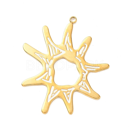 304 Stainless Steel Big Pendants STAS-C144-01C-G-1