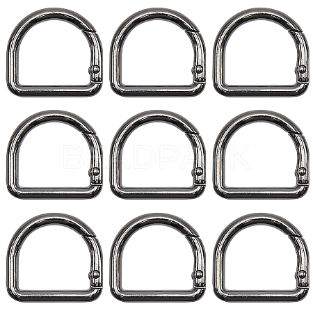12Pcs Alloy Spring Gate Rings FIND-GF0007-10A-1