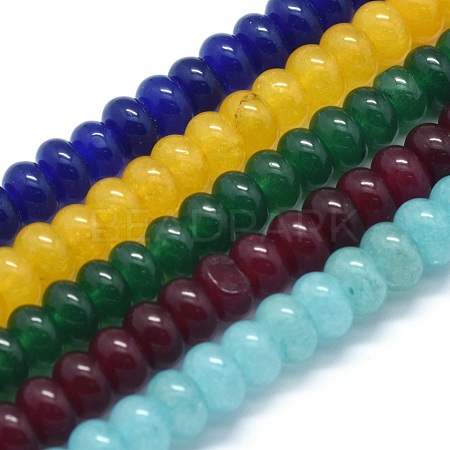 Natural White Jade Beads Strands G-E507-01-1