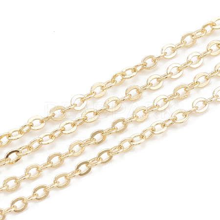Brass Cable Chains X-CHC-N015-11G-1